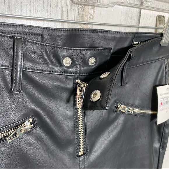 BlankNYC Black Vegan Leather Deja Boo Moto Pant - Picture 9 of 14